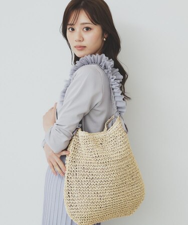 雑材ワンショルダーフリルA4トート