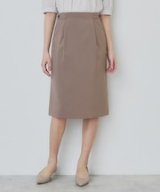 ストレッチセミタイトスカート/セットアップ対応【洗濯機洗い可/抗ピル】