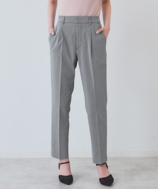 《6色展開/XS-LLサイズ》コンパクトストレッチテーパードパンツ【洗濯機洗い可/吸水速乾/透け防止/イージーアイロン】