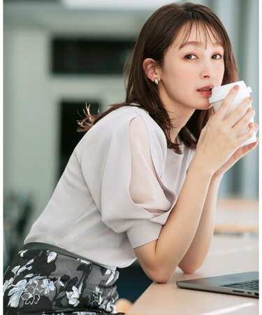 《6色展開/XS-LLサイズ》ドライタッチ デザインスリーブニット【洗濯機洗い可/接触冷感/抗ピル】
