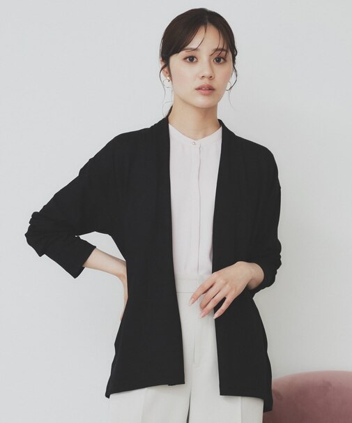 シアージャージミドル丈カーディガン【接触冷感/UVケア/洗濯機洗い可】