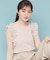 《美人百花掲載》フリルドッキングノースリーブトップス【接触冷感/UVケア/洗濯機洗い可】