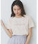 パール調刺繍ロゴTシャツ【汗ジミ防止/吸水速乾/接触冷感/UVケア/洗濯機洗い可】