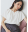 《7色展開/S-LLサイズ》フリルタックスリーブキーネックブラウス【吸水速乾/洗濯機可/イージーアイロン/抗ピル】