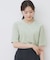 《andGIRL掲載》ベロアボクシーTシャツ【洗濯機洗い可】