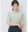 《andGIRL掲載》ベロアボクシーTシャツ【洗濯機洗い可】