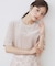 《andGIRL掲載》ベロアボクシーTシャツ【洗濯機洗い可】