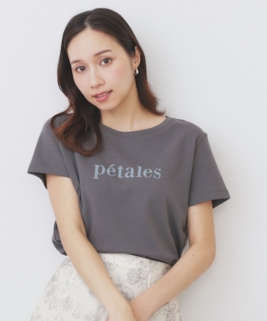 《S-LLサイズ》フロッキーロゴTシャツ【接触冷感/UVケア/洗濯機洗い可】