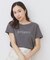 《S-LLサイズ》フロッキーロゴTシャツ【接触冷感/UVケア/洗濯機洗い可】