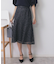 小花刺繍チュールマーメイドスカート【洗濯機洗い可/抗ピル】