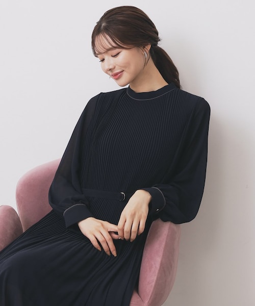 未使用級✨13万 フォクシー コーラル Aライン フレアワンピース プリーツ 美品✨フォクシー コーラル Aライン フレアワンピース プリーツ