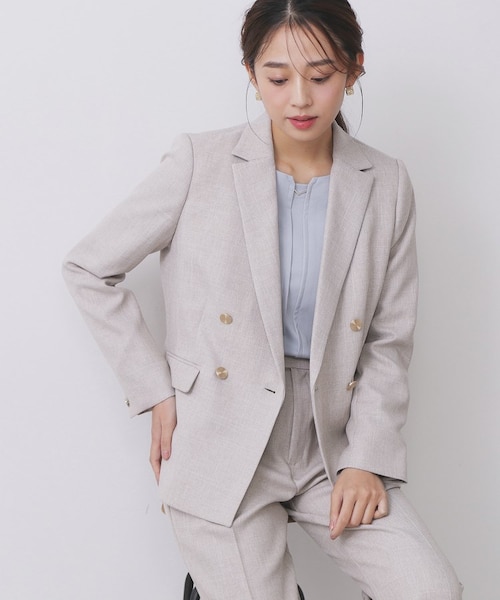Oggi掲載》ダブルブレストテーラードジャケット/セットアップ対応可