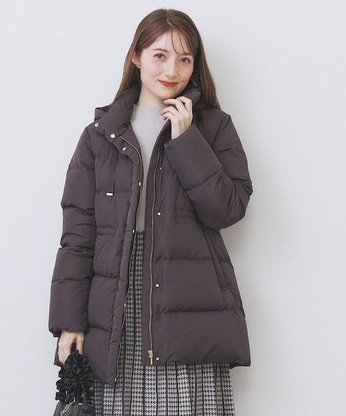 KAWADAダウンドロストミドルコート【撥水/洗える/2WAY/静電気防止裏地】《XS～3L》