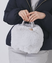 【2WAY】フェイクファーラウンドショルダーバッグ