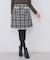 チェックツィードスカート/セットアップ対応【洗える】