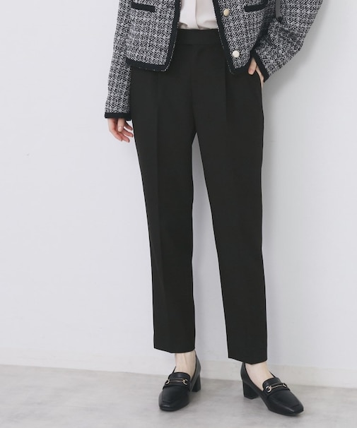 《丈が選べる》ストレッチテーパードパンツ/セットアップ対応【洗濯機OK/防シワ】