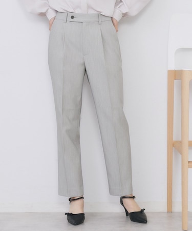 《丈が選べる》ストレッチテーパードパンツ/セットアップ対応【洗濯機OK/防シワ】