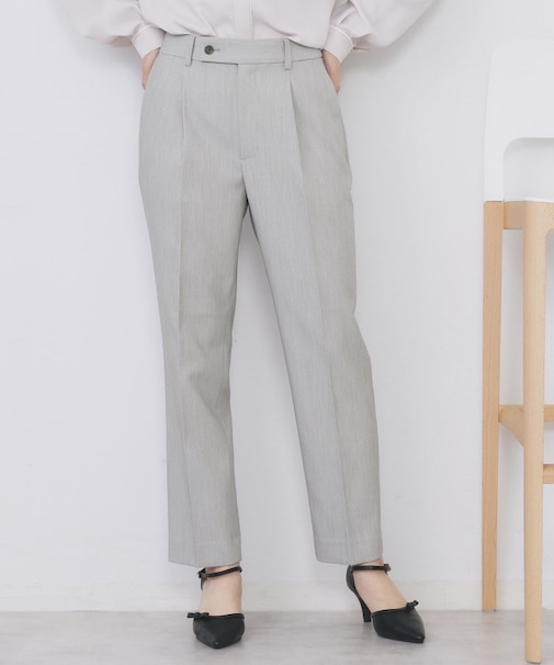 《丈が選べる》ストレッチテーパードパンツ/セットアップ対応【洗濯機OK/防シワ】