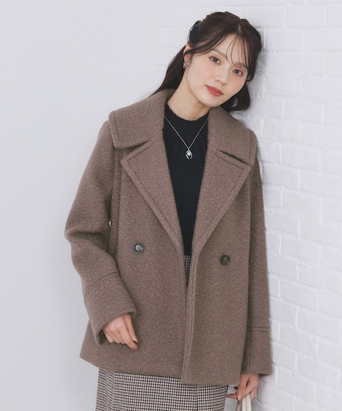 【新品】ブークレミドルコート【洗える】 ブークレミドルコート【洗える】｜インデックスの通販｜&mall（アンド