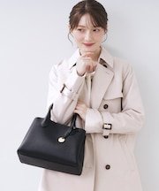 ≪通勤・セレモニー対応≫2WAYカクシボミドルボストンバッグ