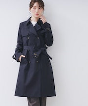 トレンチコート【洗濯機OK/撥水/花粉対応】《XS～3L》