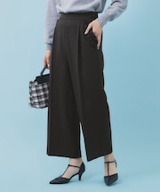 フリルポケットストレートパンツ【洗濯機可・防シワ】