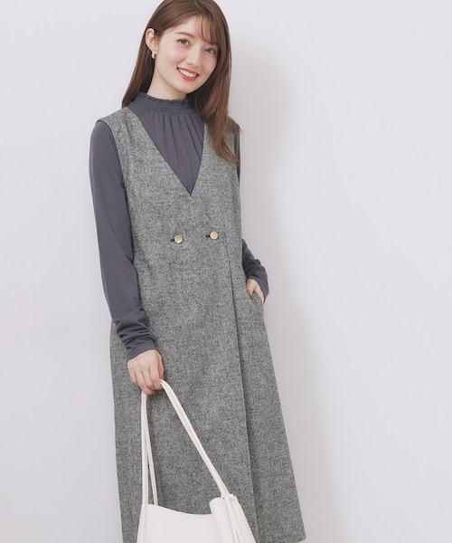 ◇シアーニットロングジレ｜ピンキーアンドダイアンの通販｜&mall