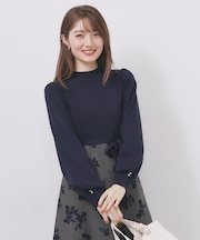 ハイネックニットワンピース【洗濯機OK/抗ピル】