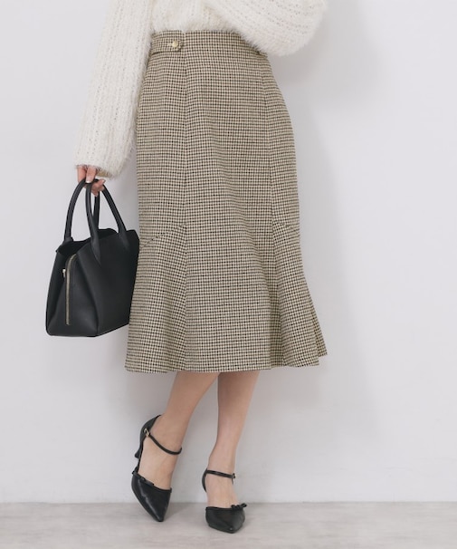 マーメイドフレアスカート【洗濯機OK/防シワ】