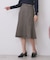 カルゼツイードアシメフレアスカート【洗濯機OK/防シワ/イージーアイロン/抗ピル】