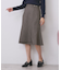 カルゼツイードアシメフレアスカート【洗濯機OK/防シワ/イージーアイロン/抗ピル】