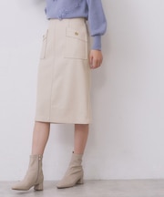 ポケットタイトスカート【洗濯機OK/イージーケア/防シワ】