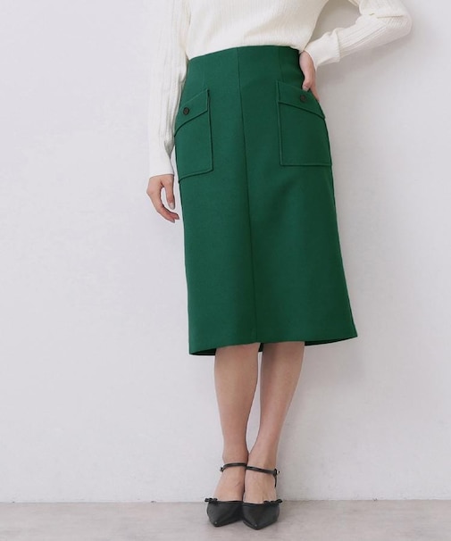 ポケットタイトスカート【洗濯機OK/イージーケア/防シワ】