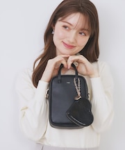 【2WAY】ハートポーチ付きミニショルダーバッグ