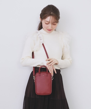 【2WAY】ハートポーチ付きミニショルダーバッグ