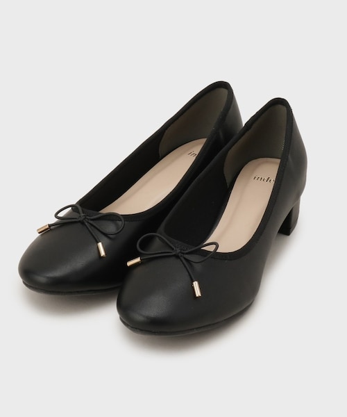 ラウンドトゥヒールバレエシューズ｜インデックスの通販｜&mall