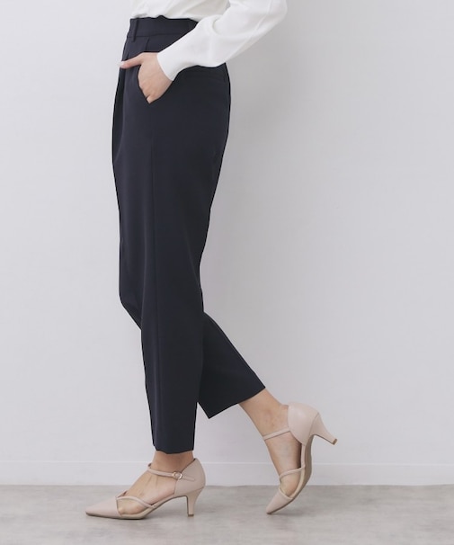 ストレッチテーパードパンツ/セットアップ対応【洗濯機OK/防シワ/イージーアイロン】