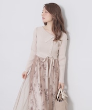 ドッキングニットワンピース【洗濯機OK/抗ピル】