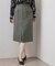 フロントジップタイトスカート【洗濯機OK/イージーアイロン】