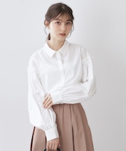 ボリュームスリーブブラウス【洗濯機OK】《5col》