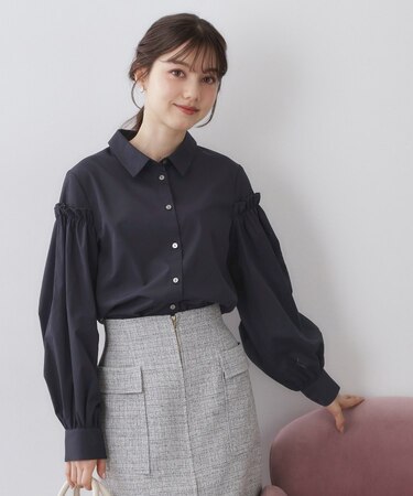 ボリュームスリーブブラウス【洗濯機OK】《5col》