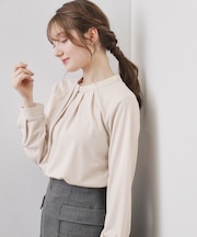 ランダムタックトップス【洗濯機OK/吸水速乾/接触冷感/UVケア】《5col》