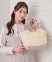 2WAYフリルハンドルPPミドルトート
