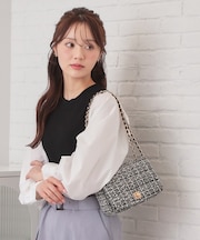 2WAYスクエアキルトチェーンショルダー