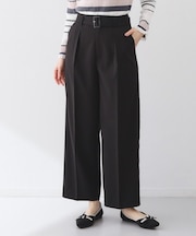 ストレッチワイドストレートパンツ/セットアップ対応【洗濯機OK/吸水速乾】