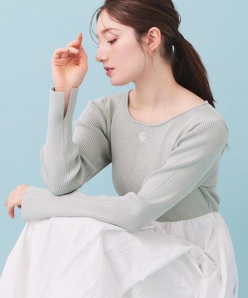 ドッキングバルーンロングフレアワンピース【洗濯機OK】