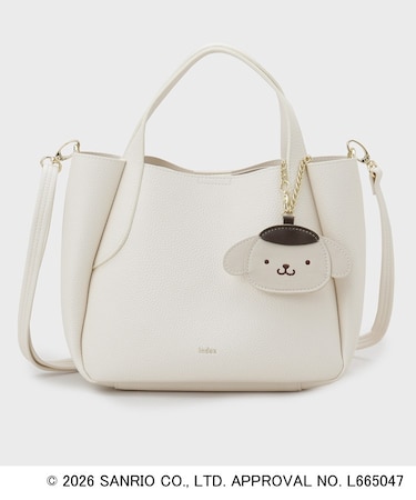 ◆【ポムポムプリン】2WAY軽量合皮ミドルバッグ