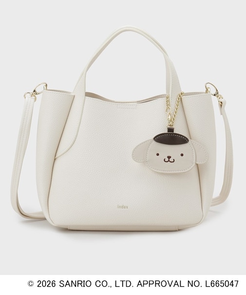 ◆【ポムポムプリン】2WAY軽量合皮ミドルバッグ