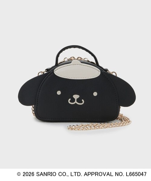 ◇【ポムポムプリン】2WAYミラー付きバニティーポーチ｜インデックスの