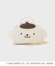 ◆【ポムポムプリン】2WAYミラー付きバニティーポーチ